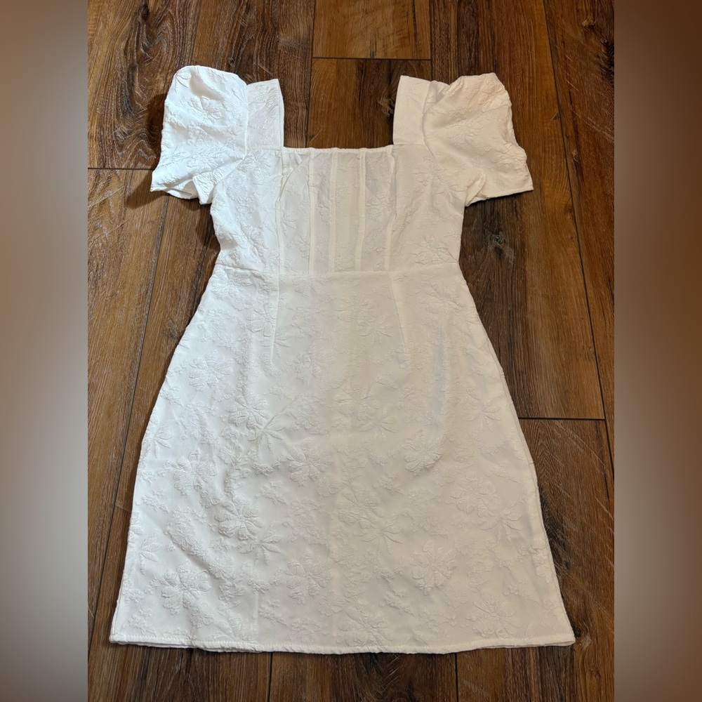 White corset dress